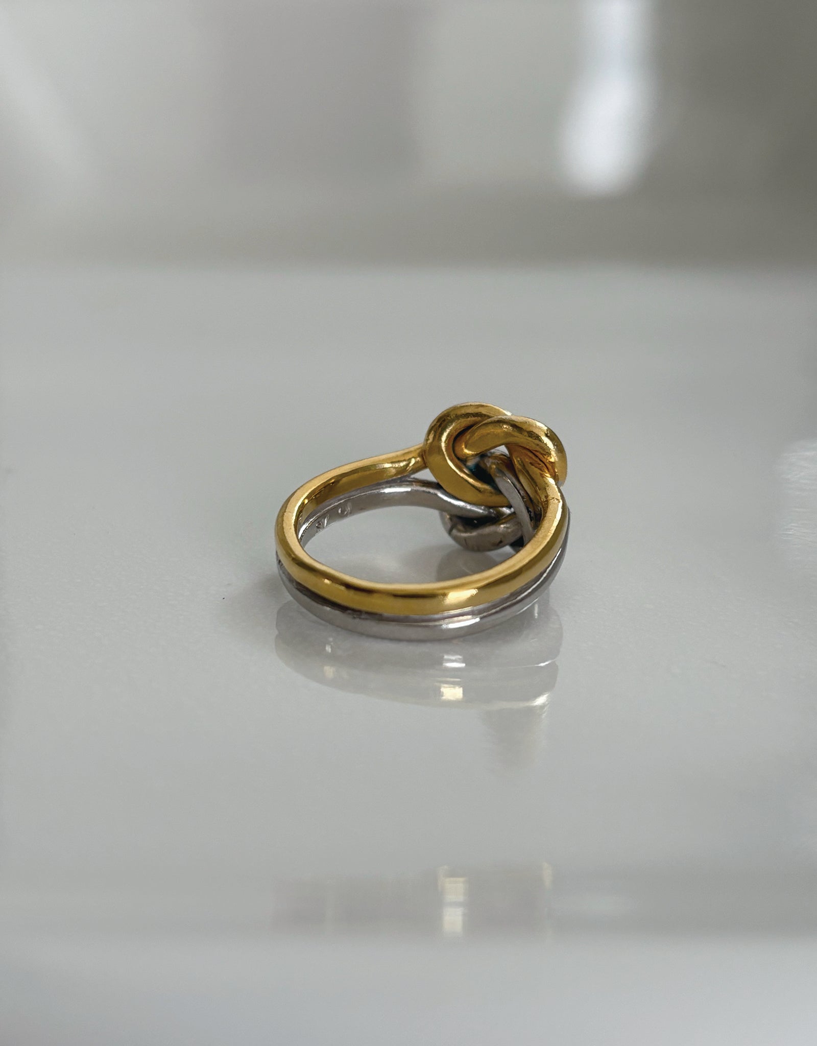 【bicolor】knot ring