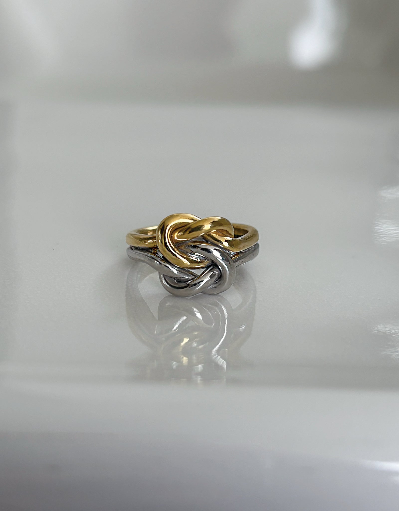 【bicolor】knot ring