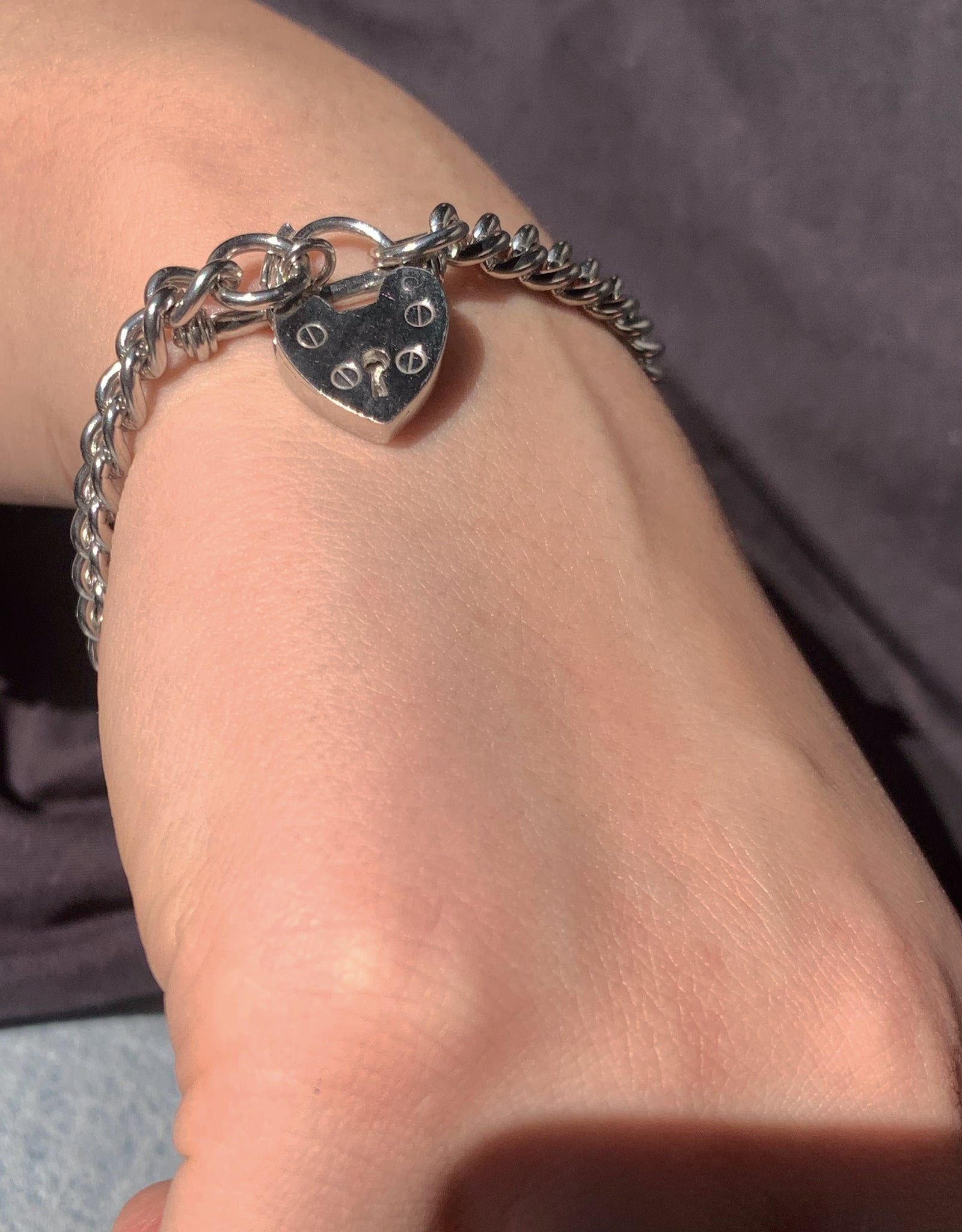 【silver】lock my heart bracelet