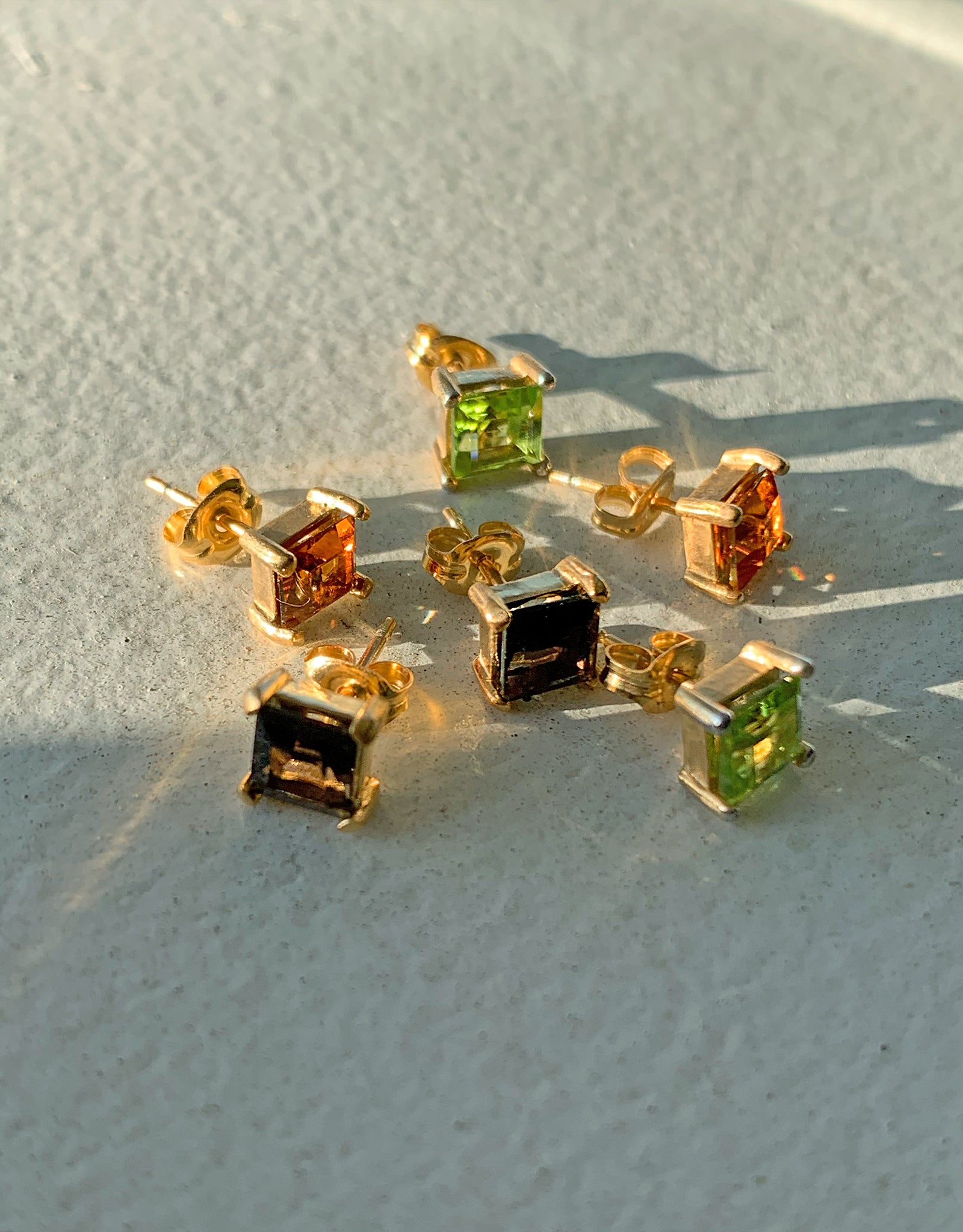 【colored stone】pierce/studs