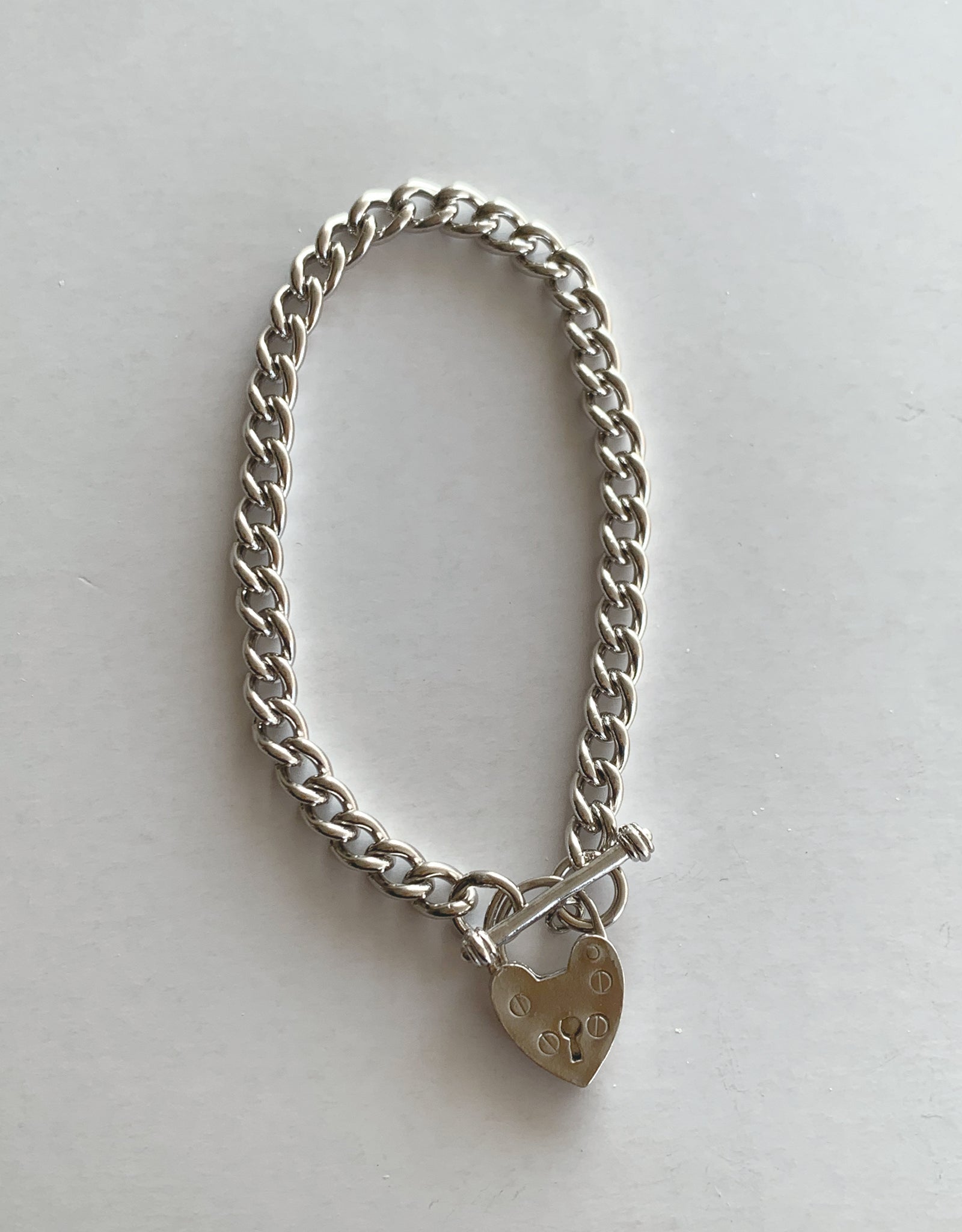 【silver】lock my heart bracelet