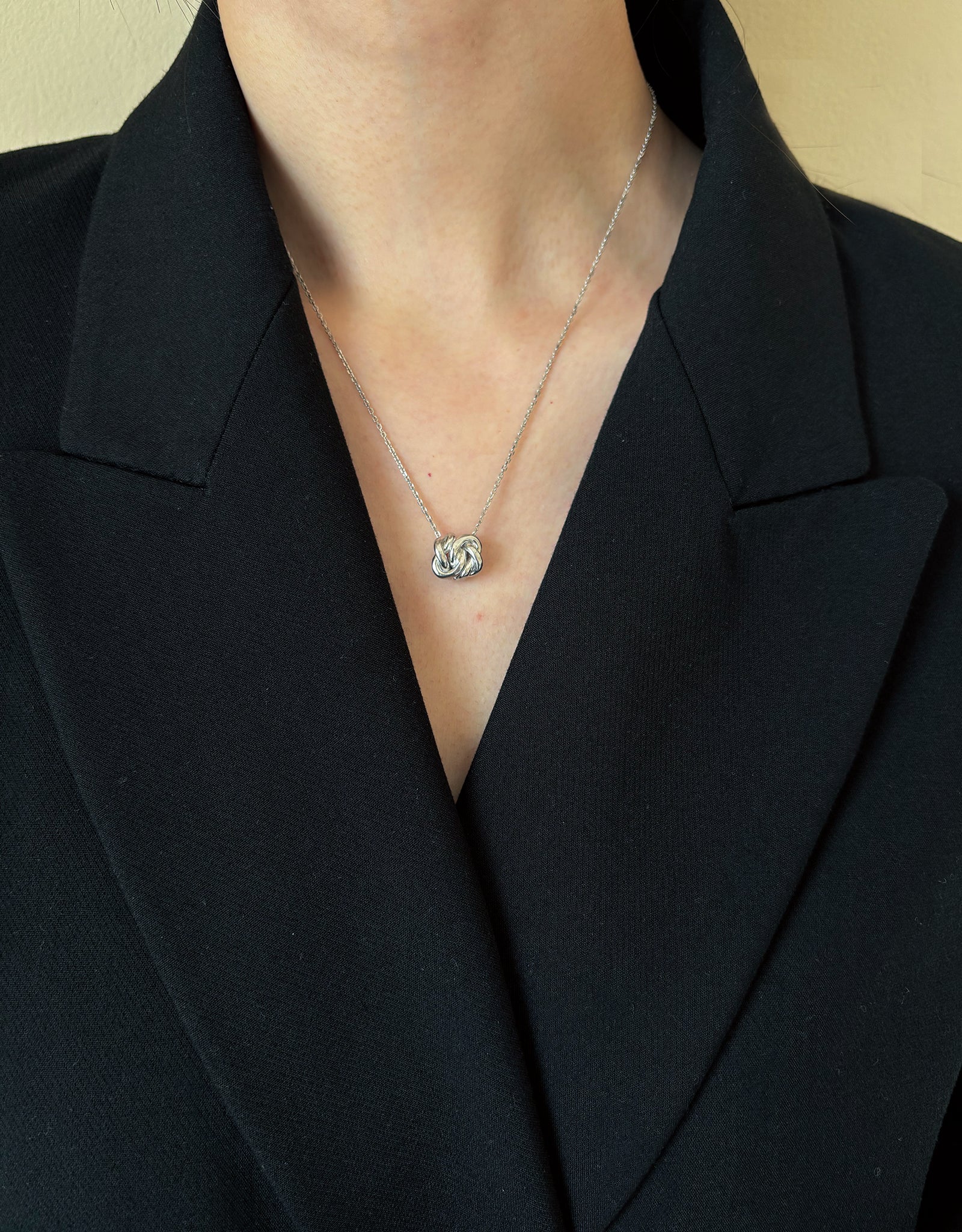 【silver】knot necklace