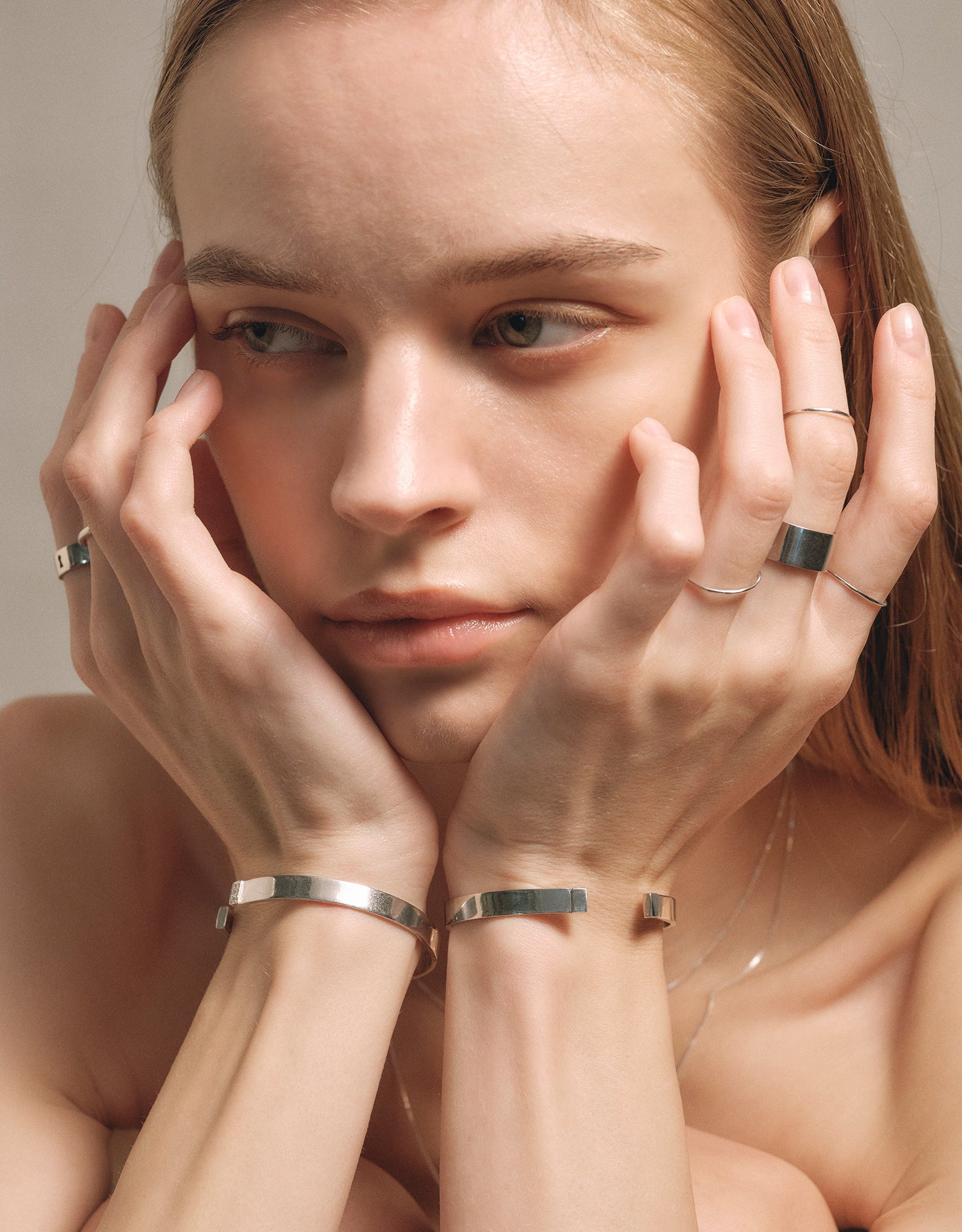 【silver】band bangle