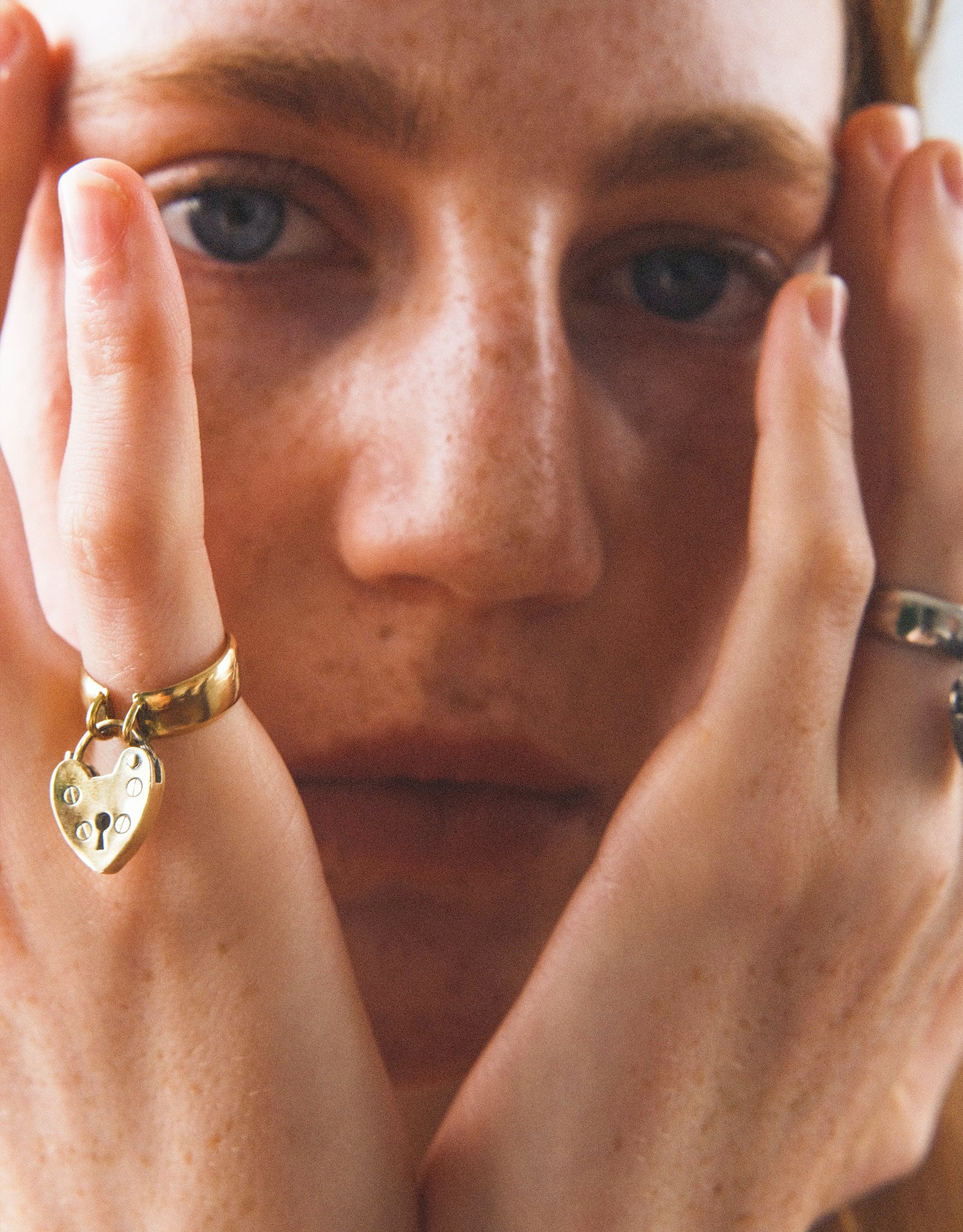 【gold】lock my heart ring