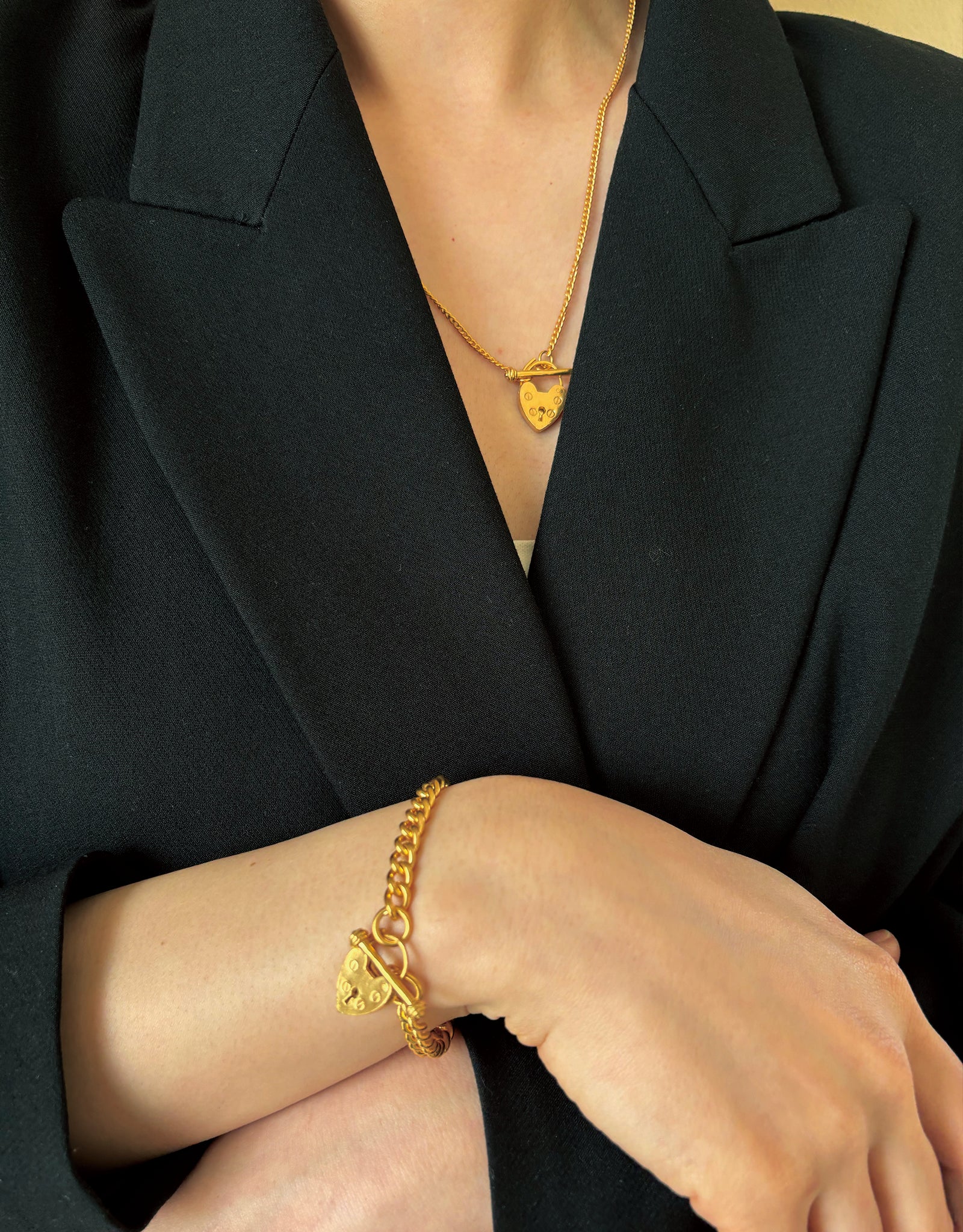 【gold】lock my heart bracelet