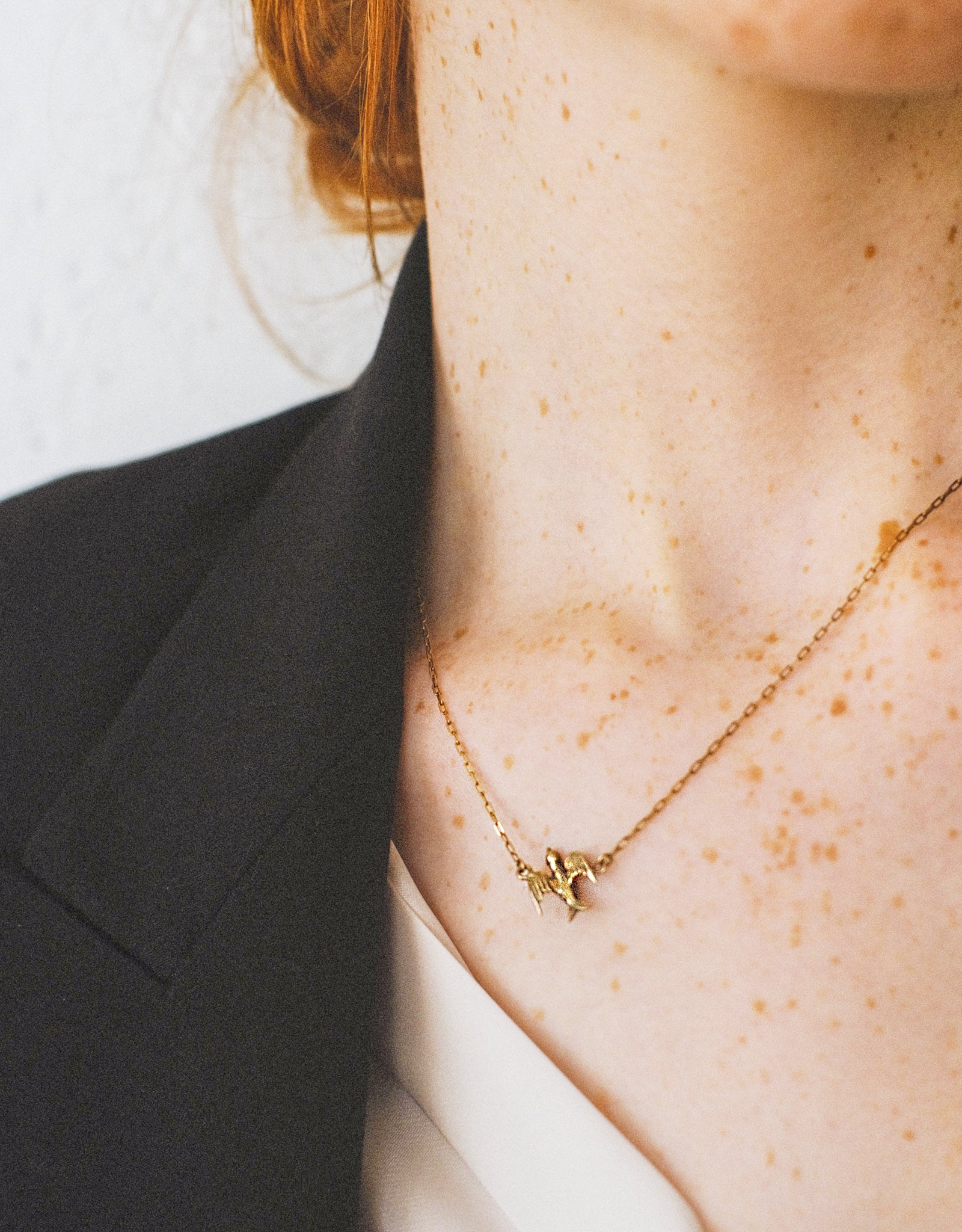 【gold】swallow necklace