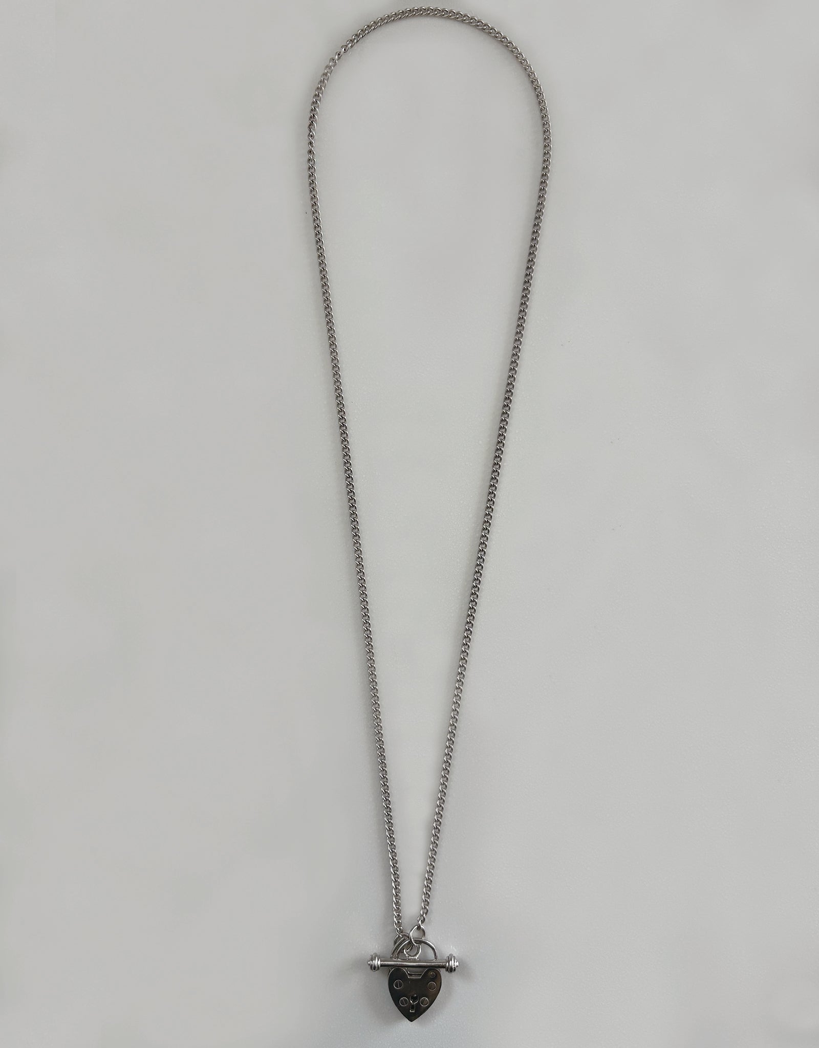 【silver】lock my heart necklace