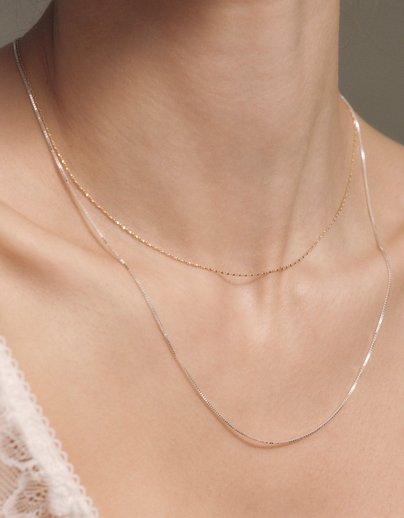 【gold】K18 Chain necklace 40.0