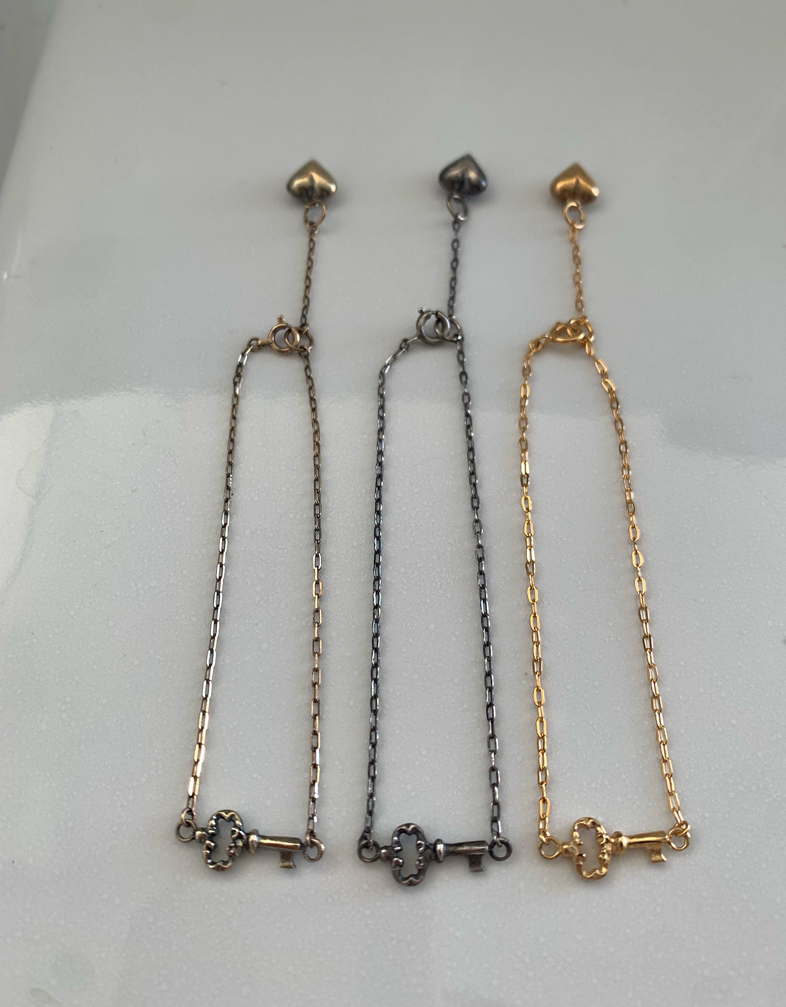 【gold】key to my heart bracelet