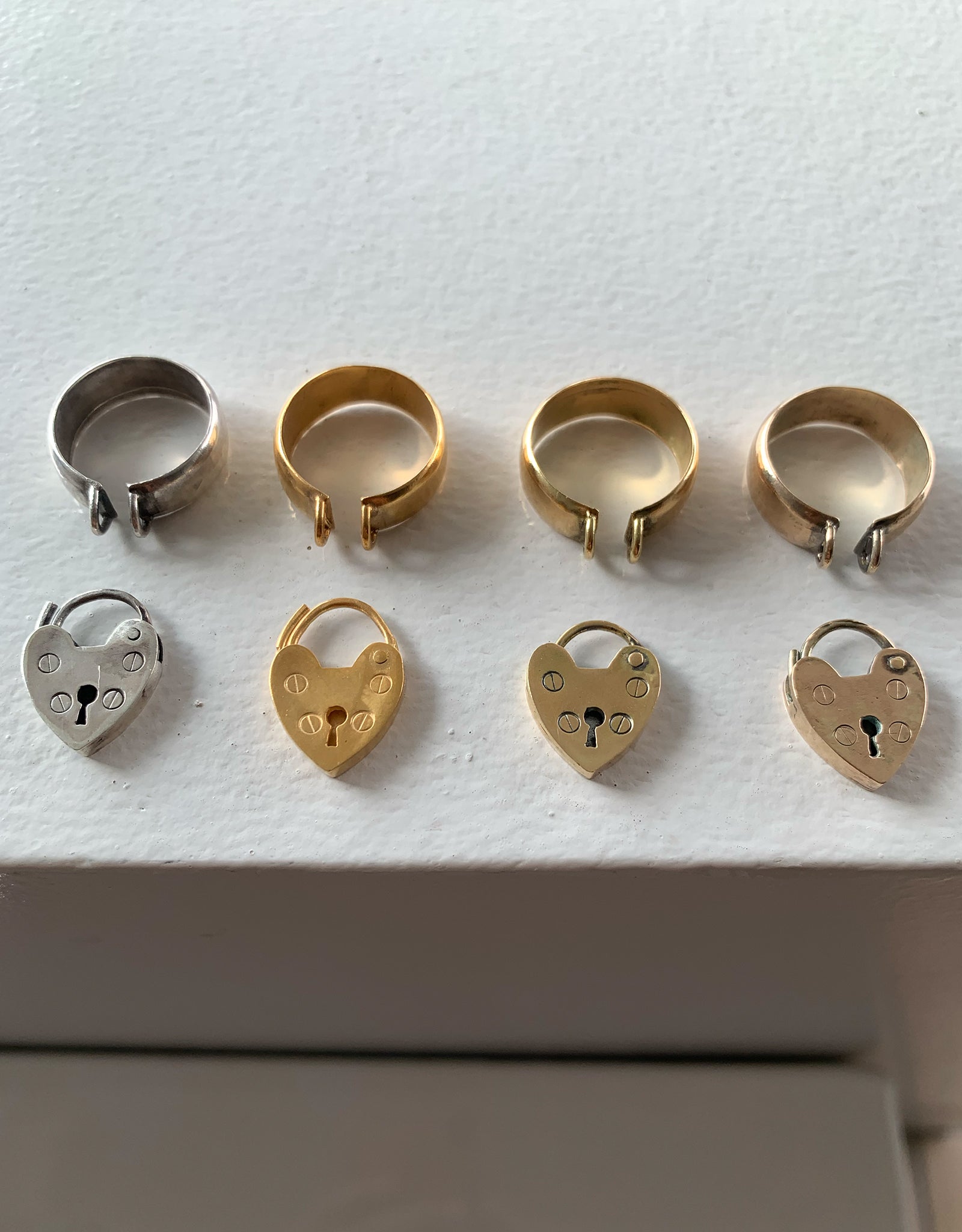 【gold】lock my heart ring