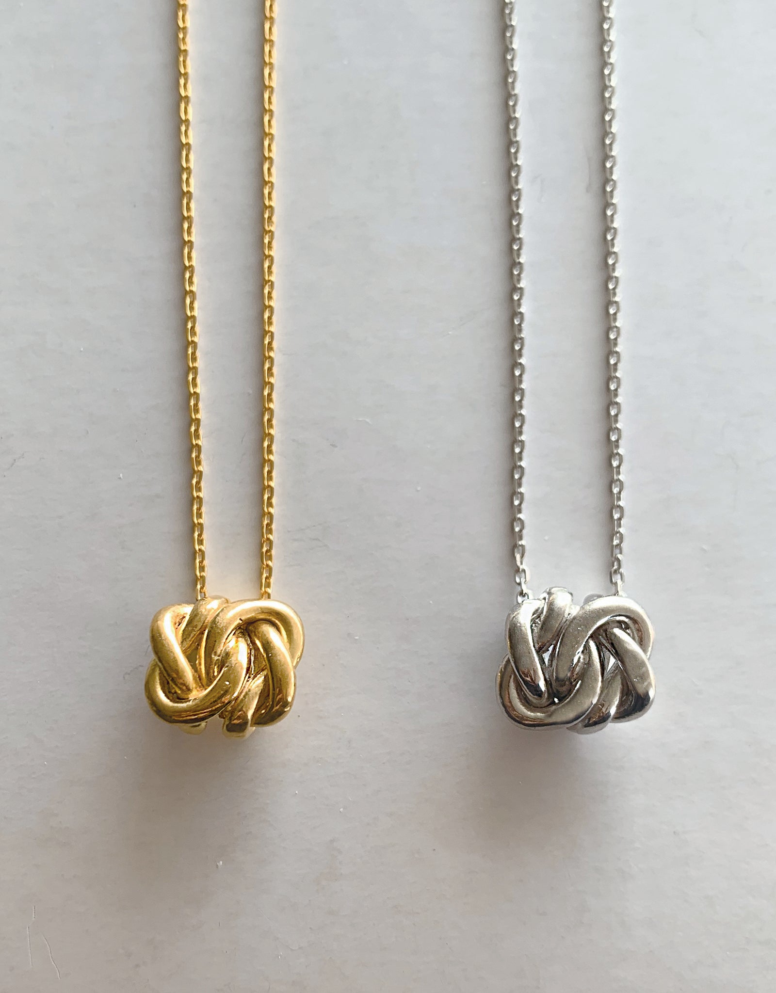 【silver】knot necklace