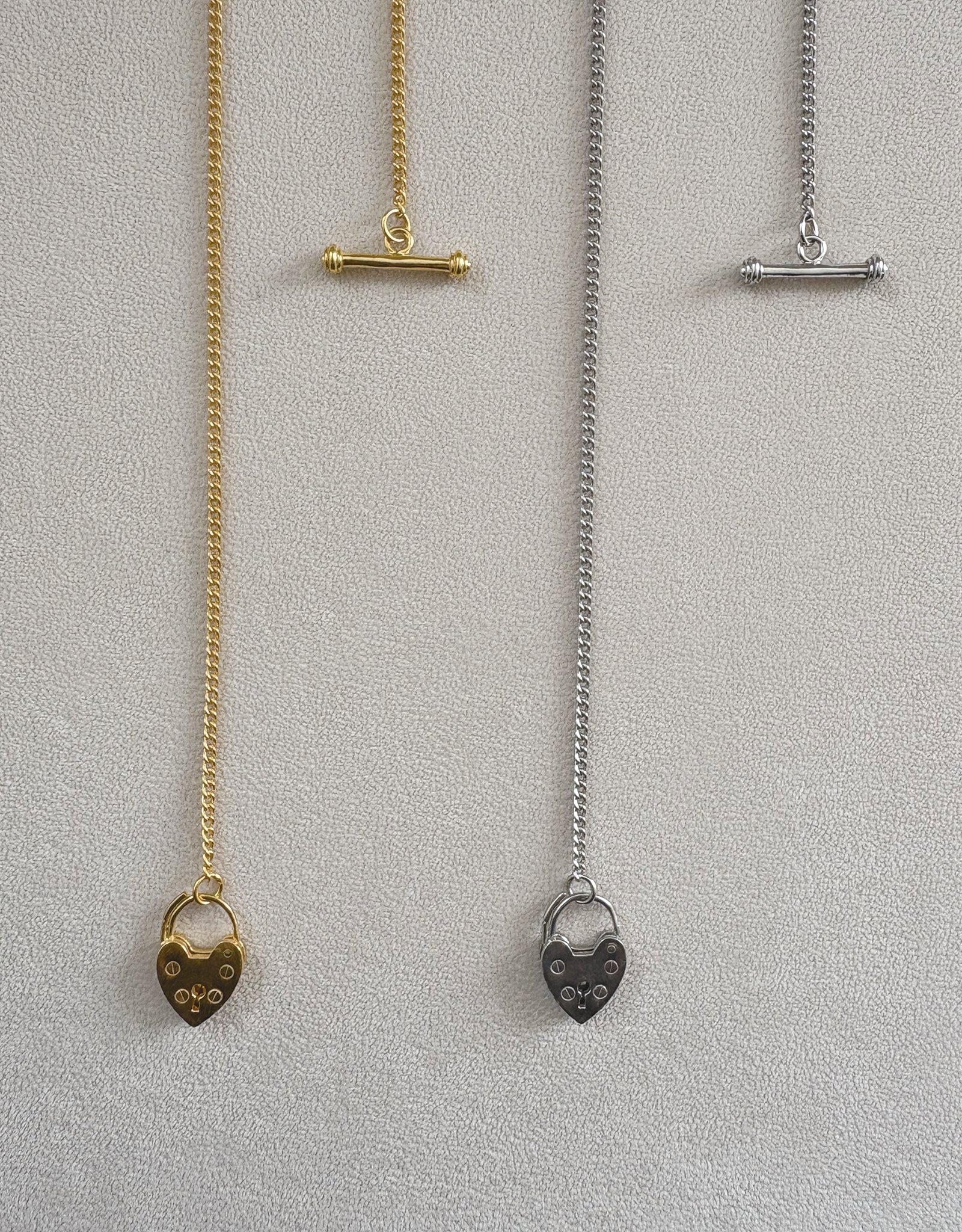 【gold】lock my heart necklace