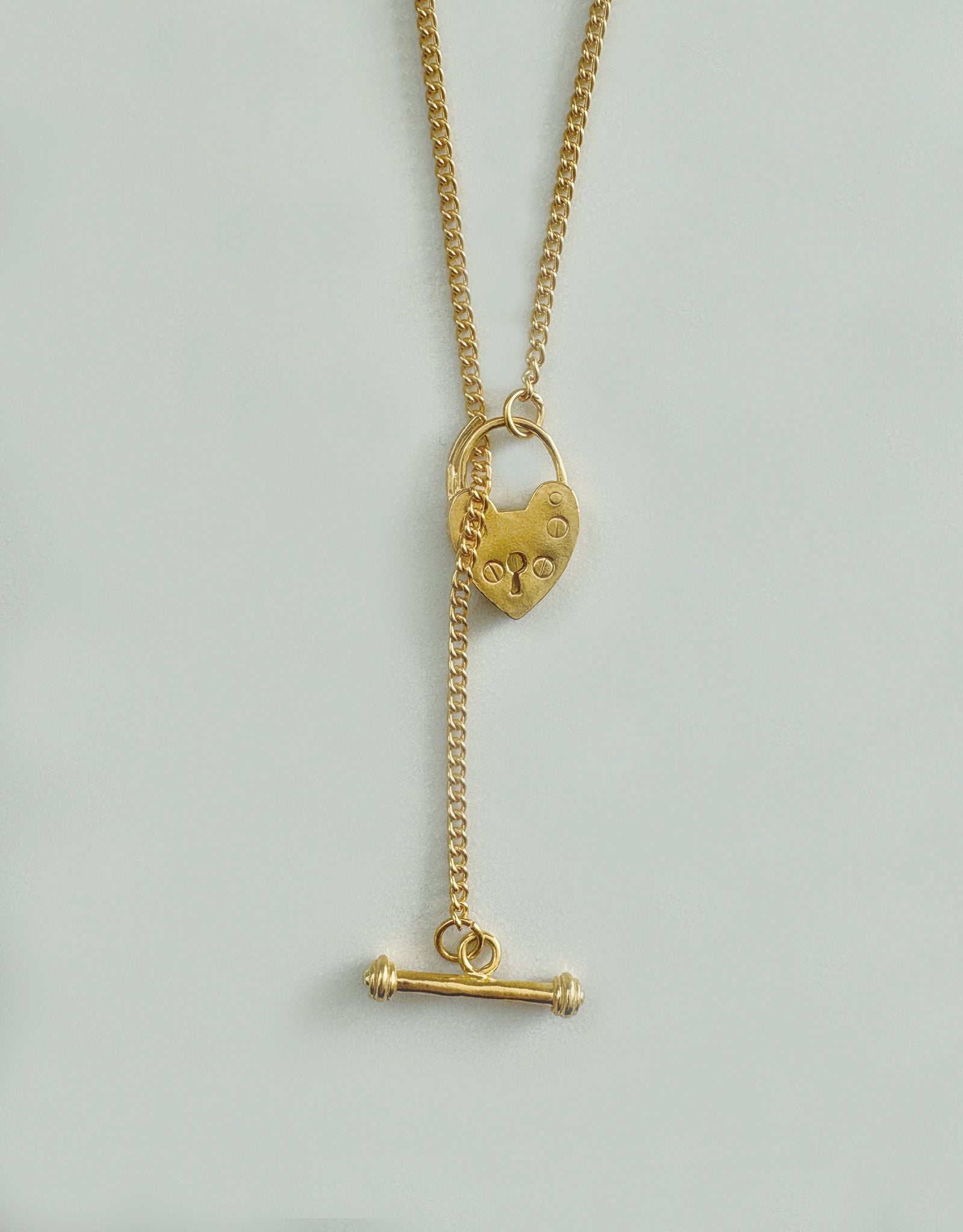 【gold】lock my heart necklace