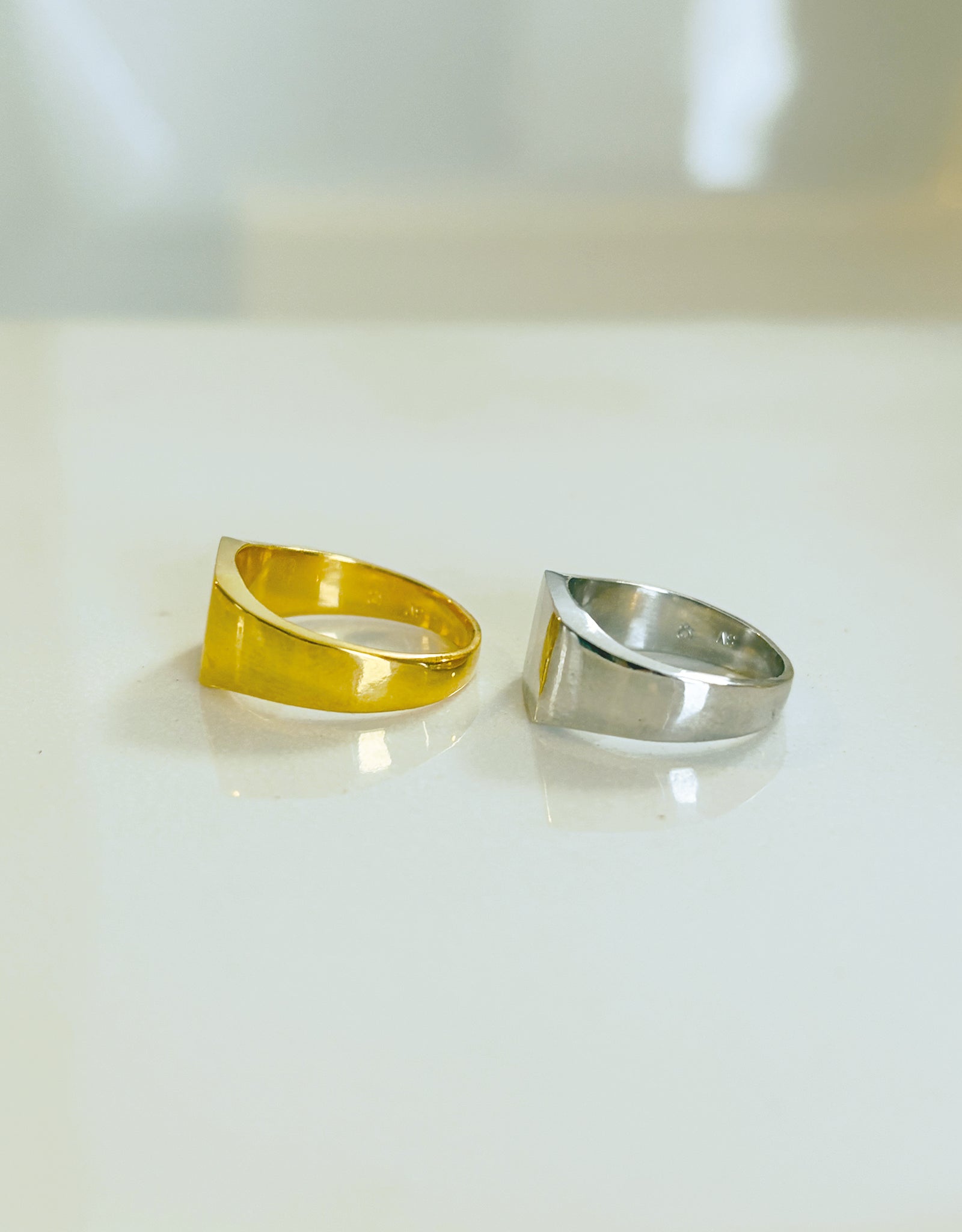 【gold】signet ring -Engraving- / square