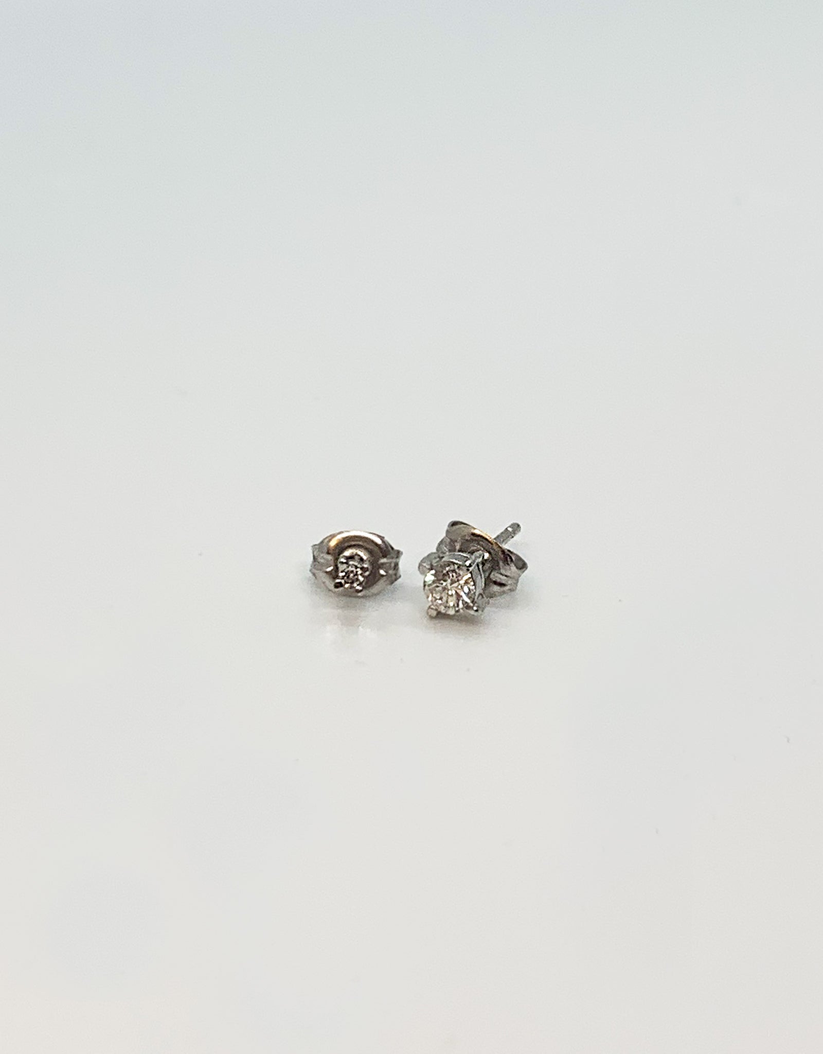 【silver】double diamond pierce