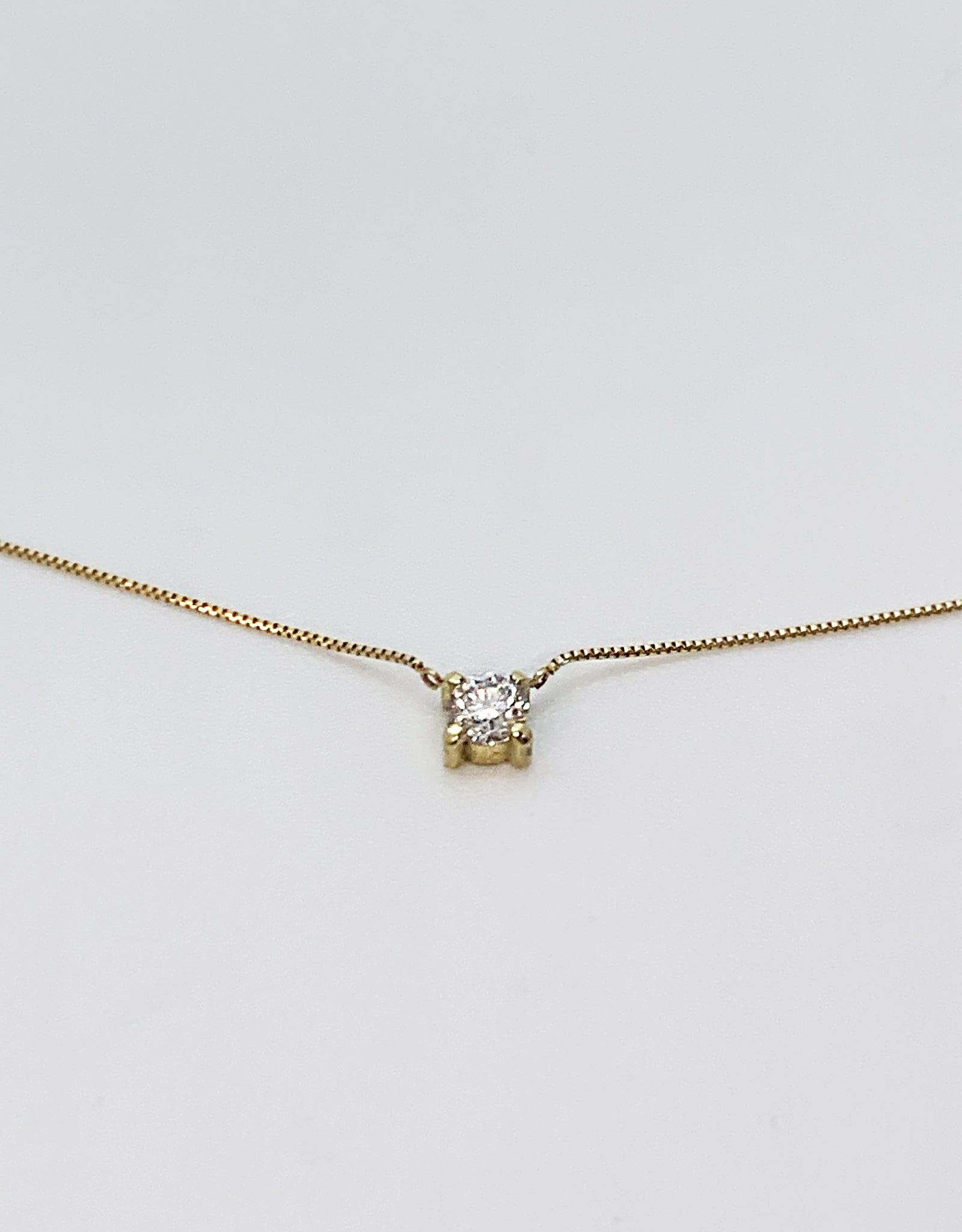 【gold】Venetian chain necklace 40.0 +diamond