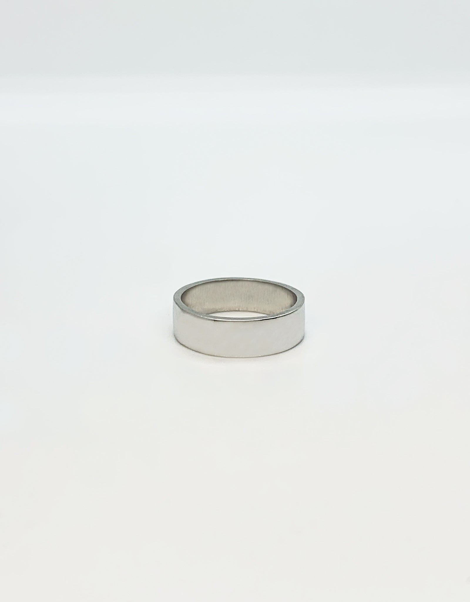 【silver】band ring 6