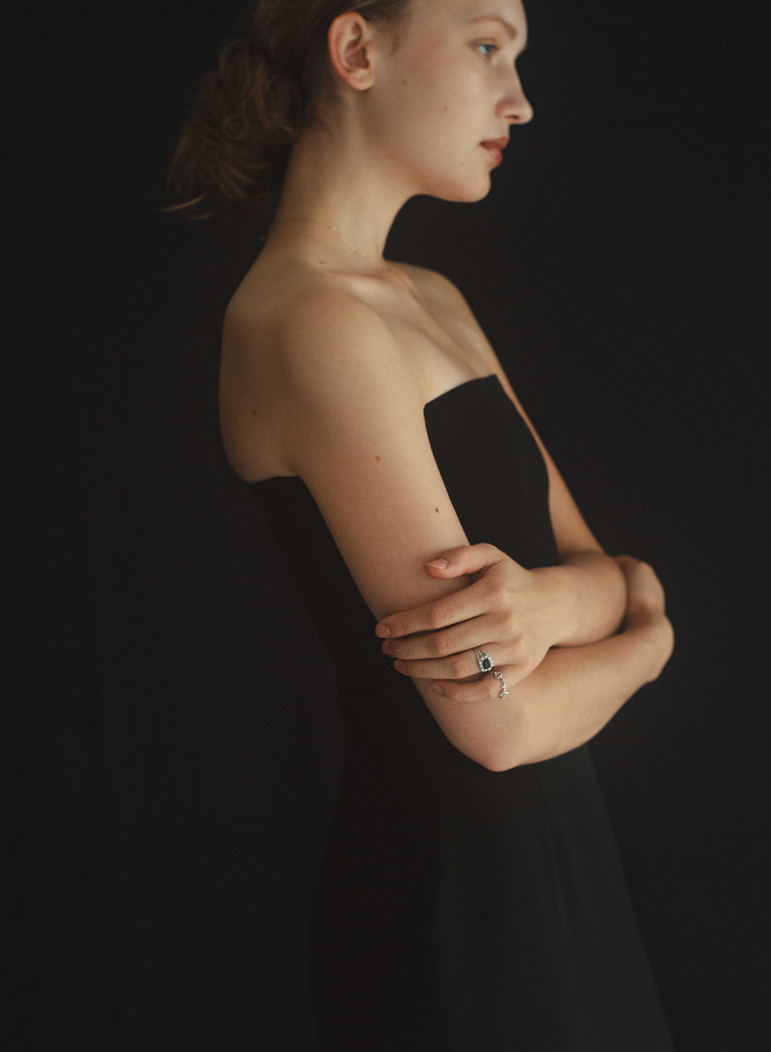 【silver】cosmos ring / onyx