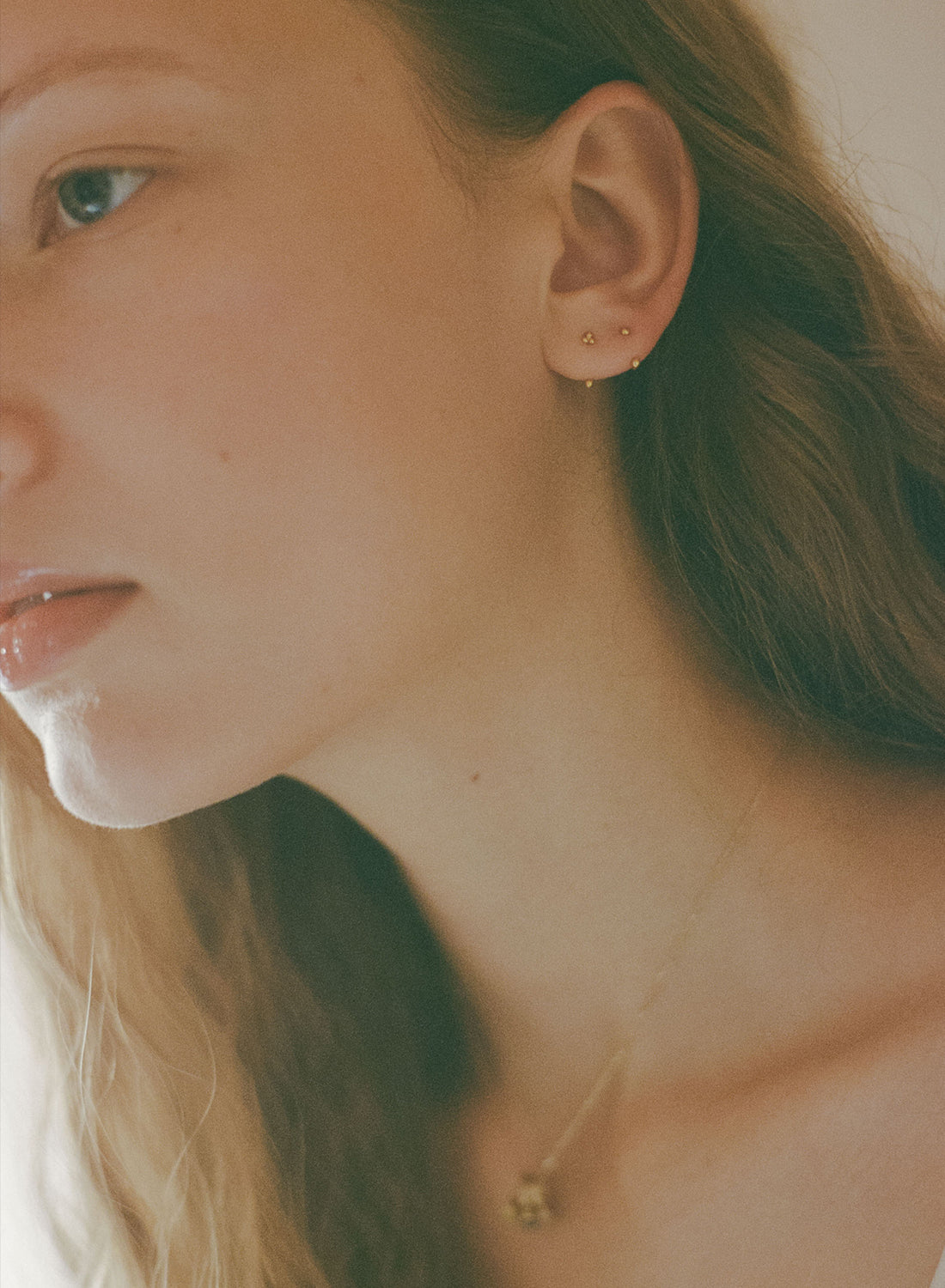 gold】bindi pierce｜PARCA -ロマンティックなvintageムード漂うK18