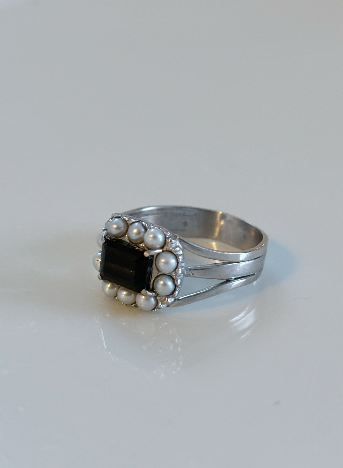 【silver】cosmos ring / onyx