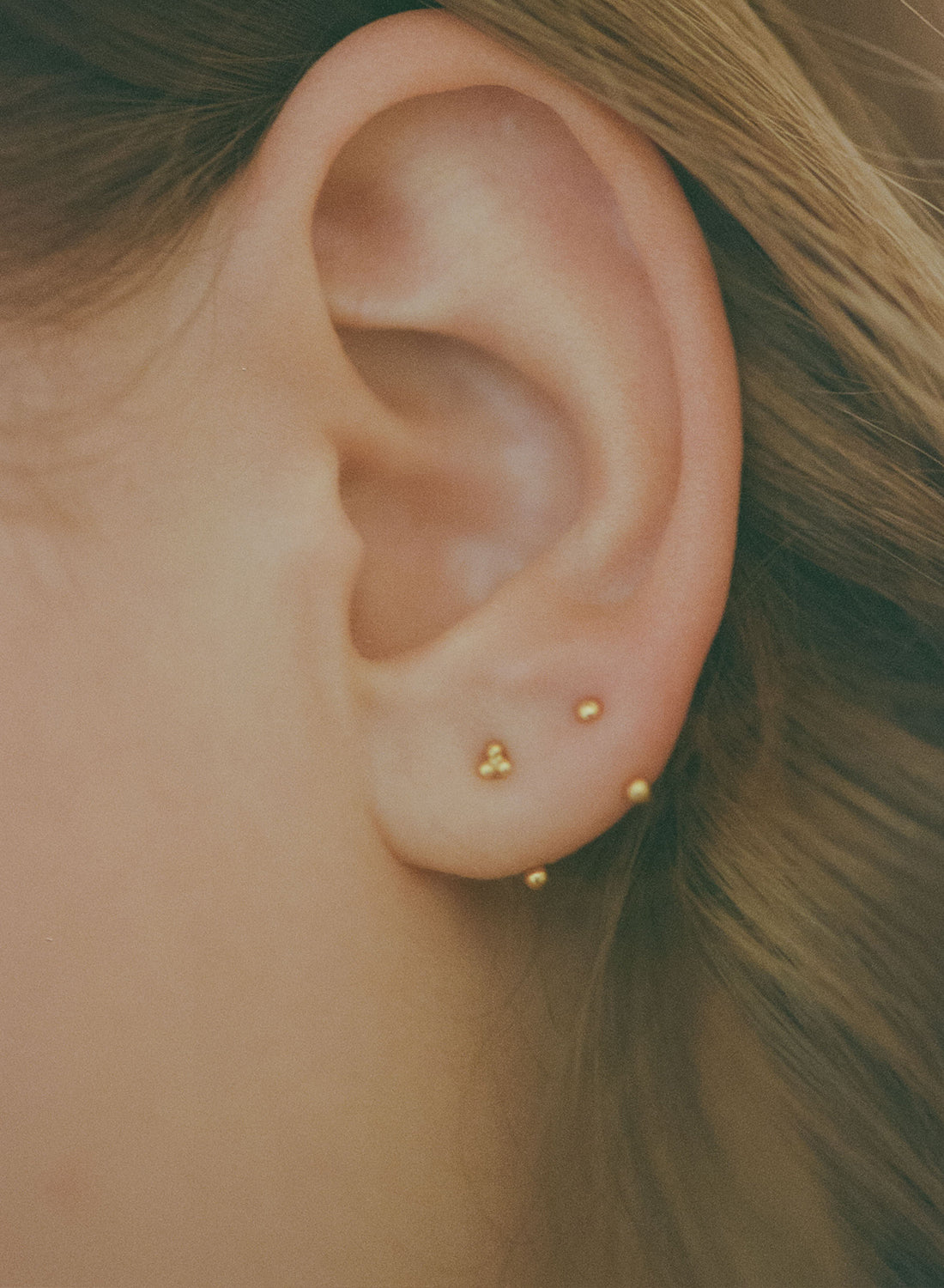 gold】bindi pierce｜PARCA -ロマンティックなvintageムード漂うK18