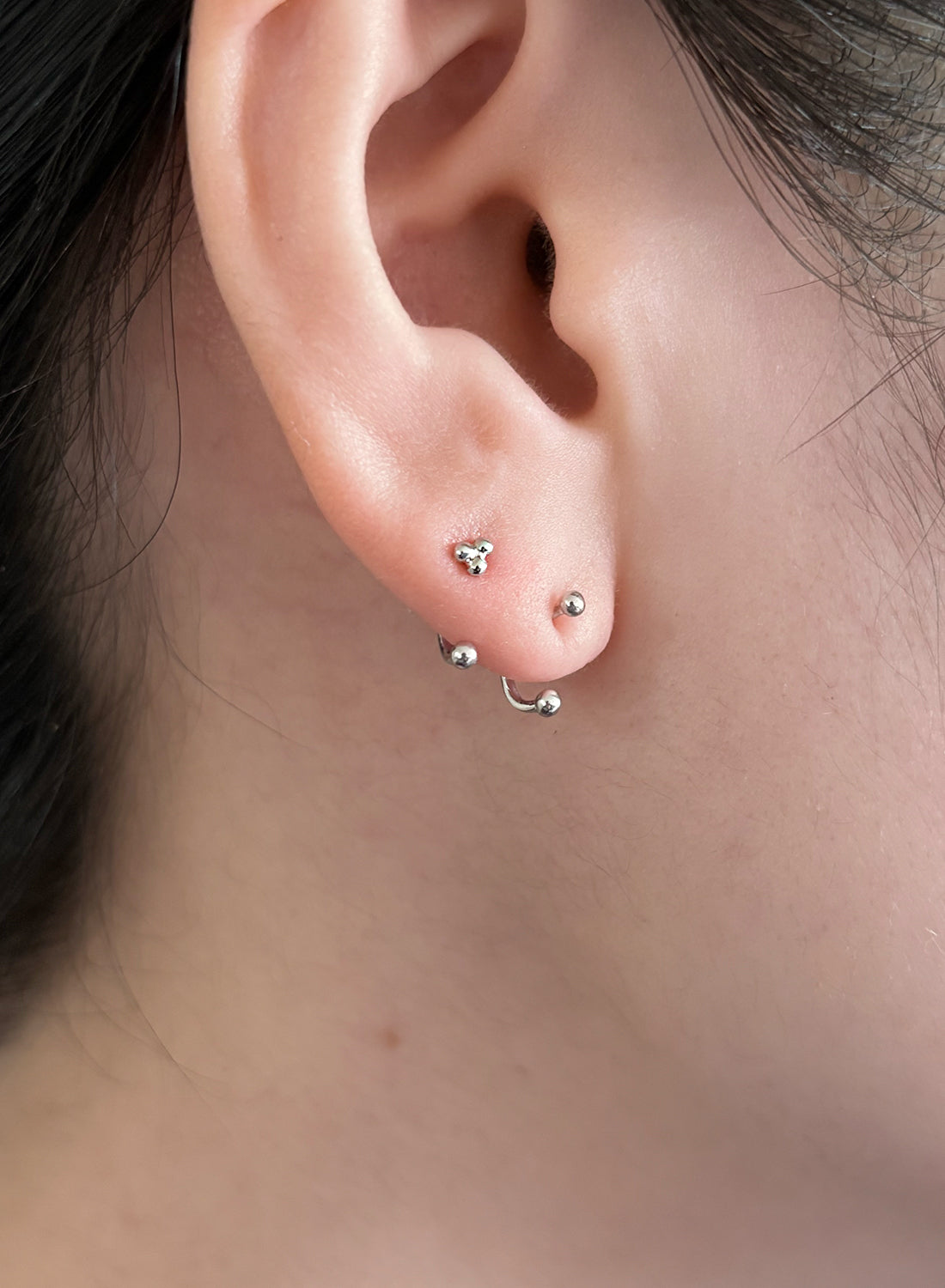 silver】bindi pierce｜PARCA -ロマンティックなvintageムード漂うK18