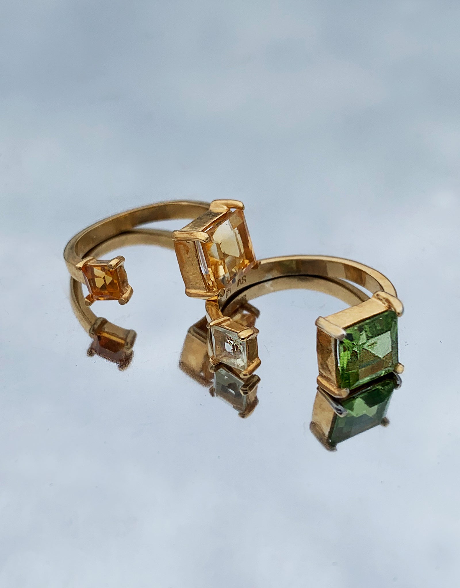 【colored stone】surveiller ring
