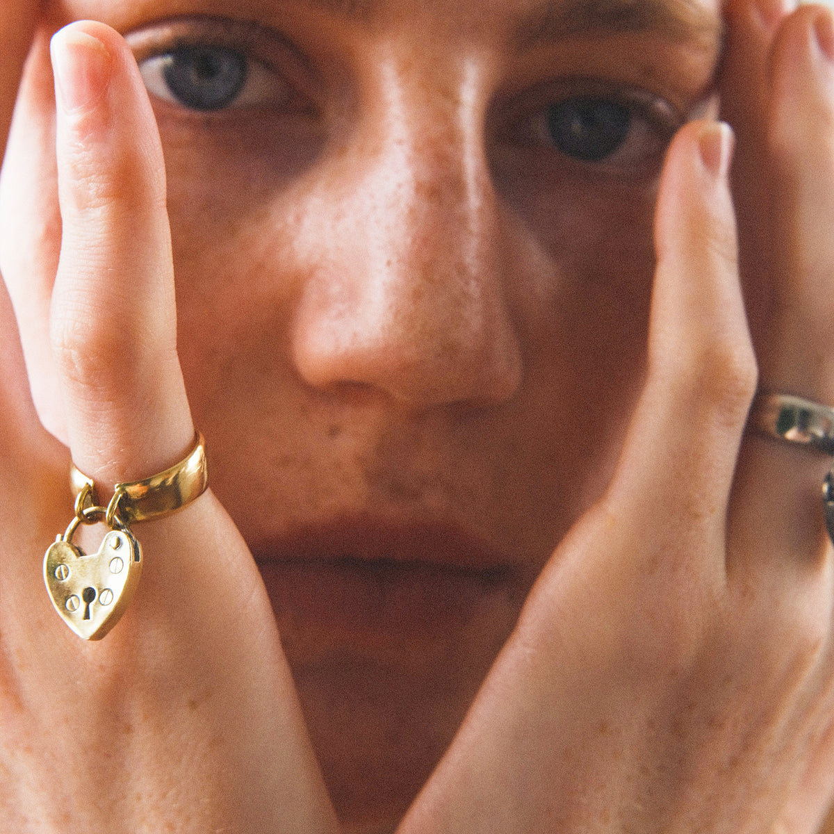 gold】lock my heart ring｜PARCA -ロマンティックなvintageムード漂う 