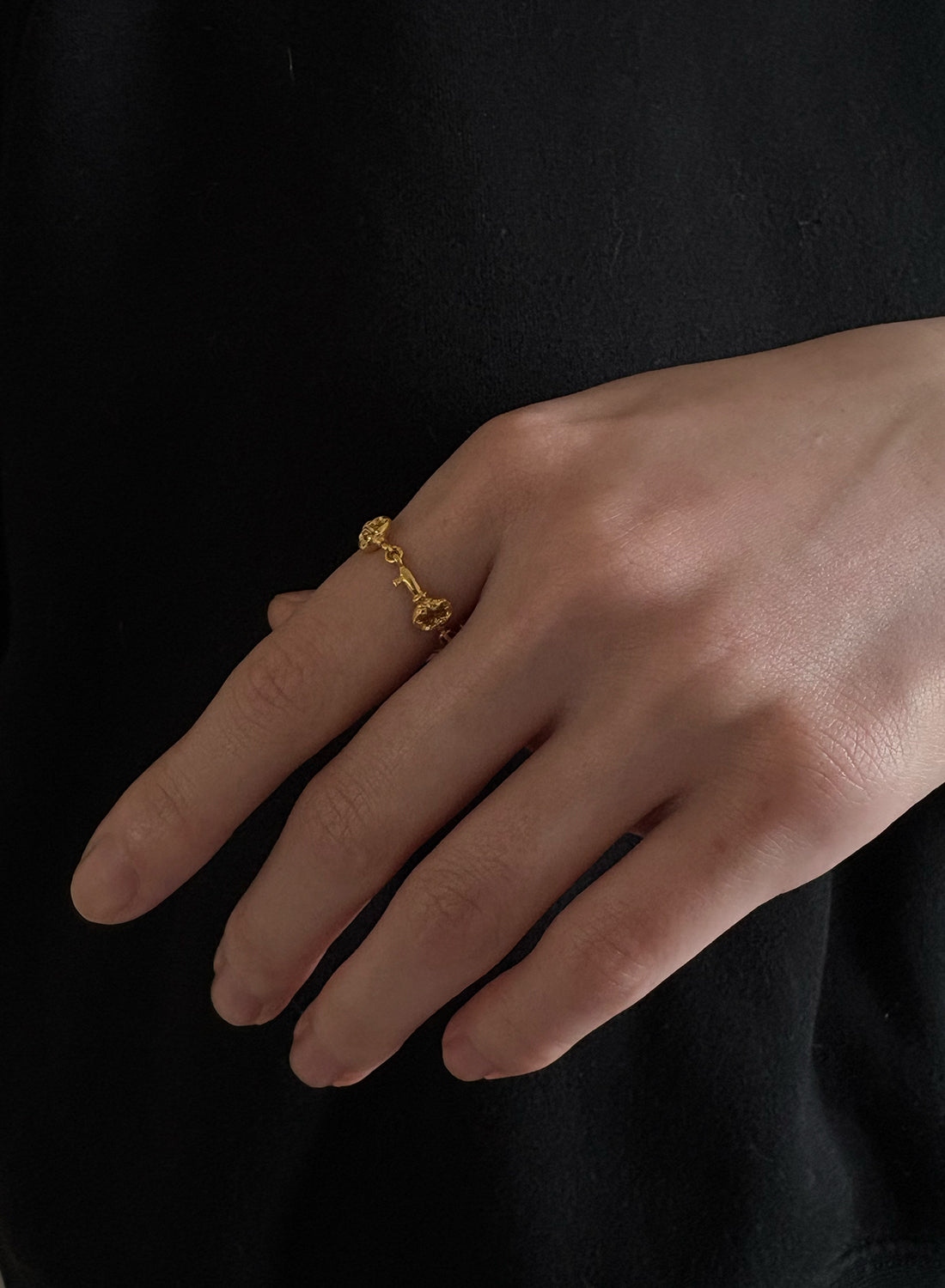【gold】key to my heart ring
