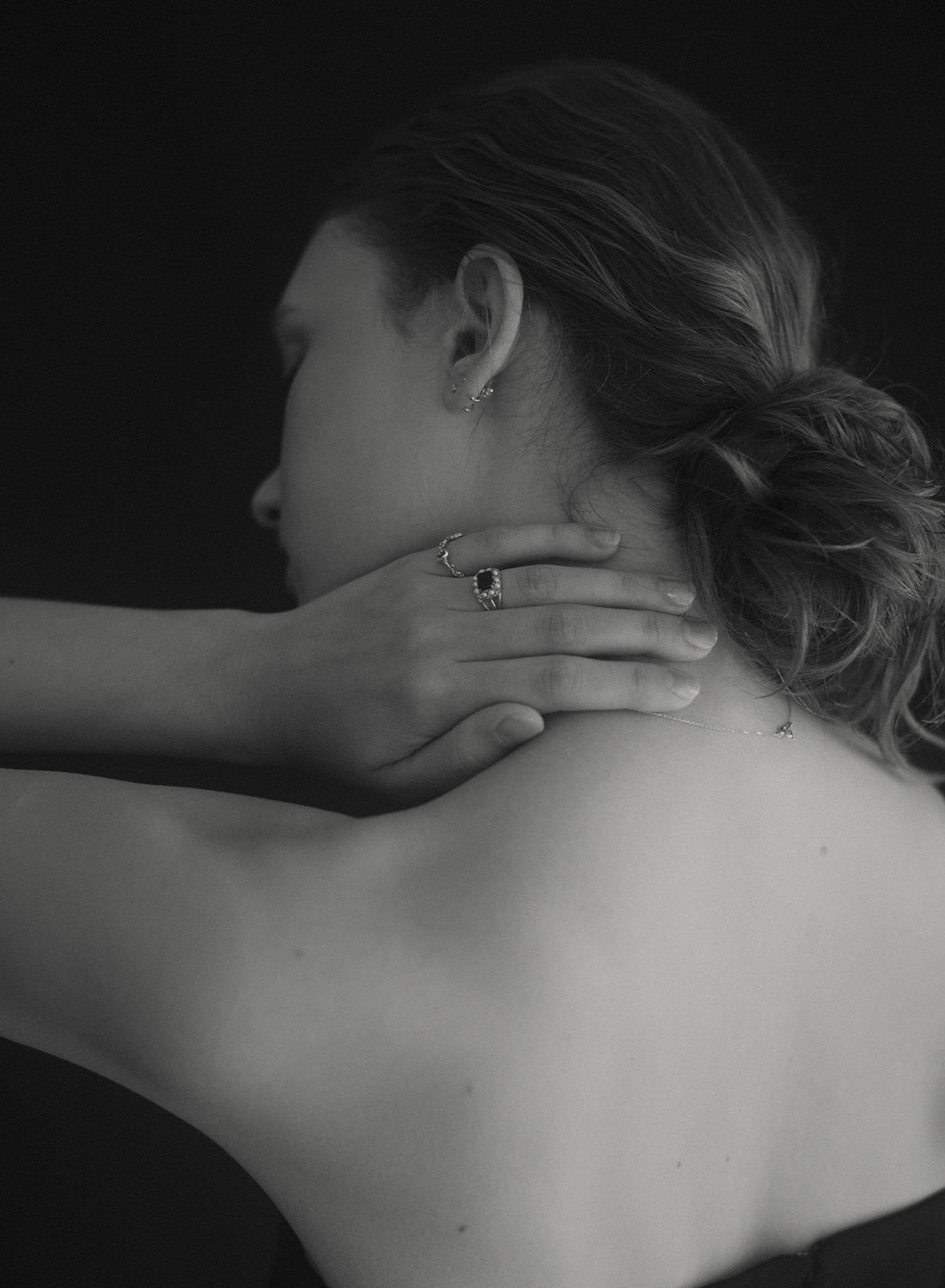 【silver】cosmos ring / onyx