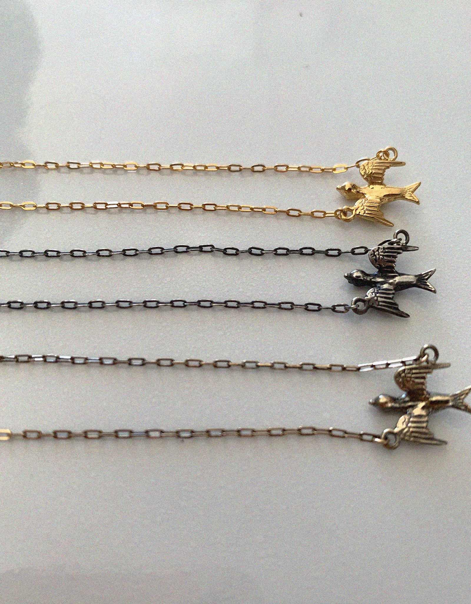 【silver】swallow necklace