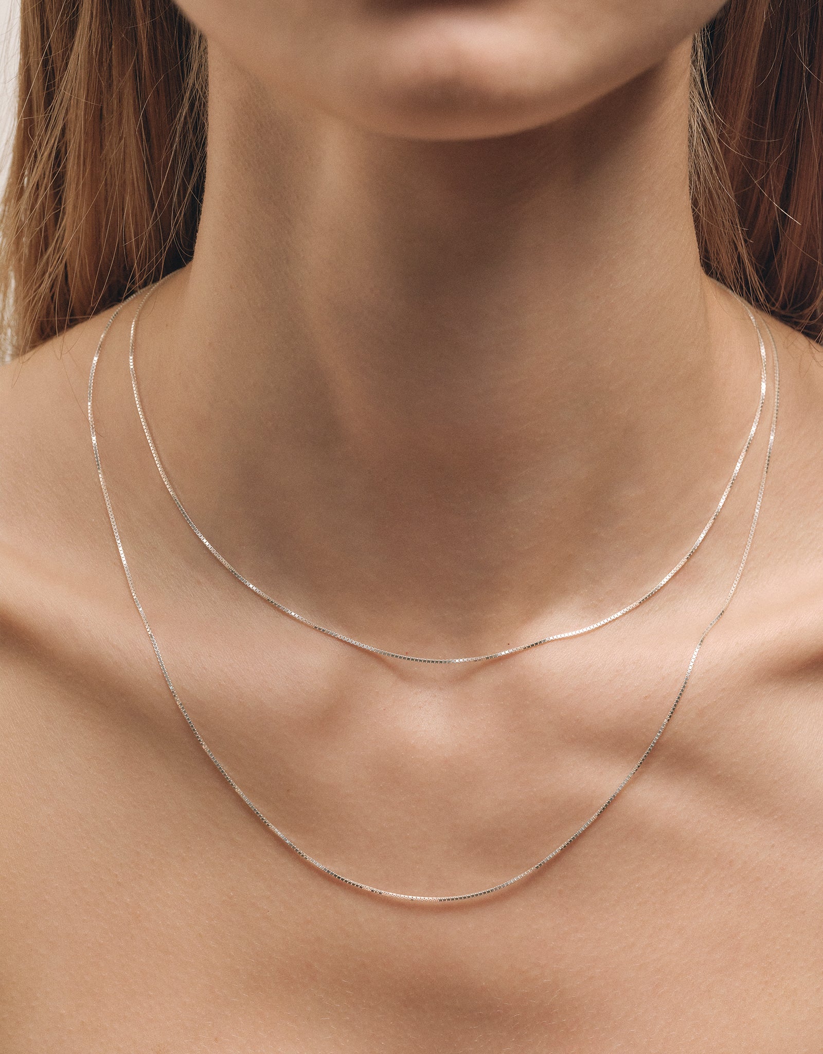 【silver】Venetian chain necklace 40.0