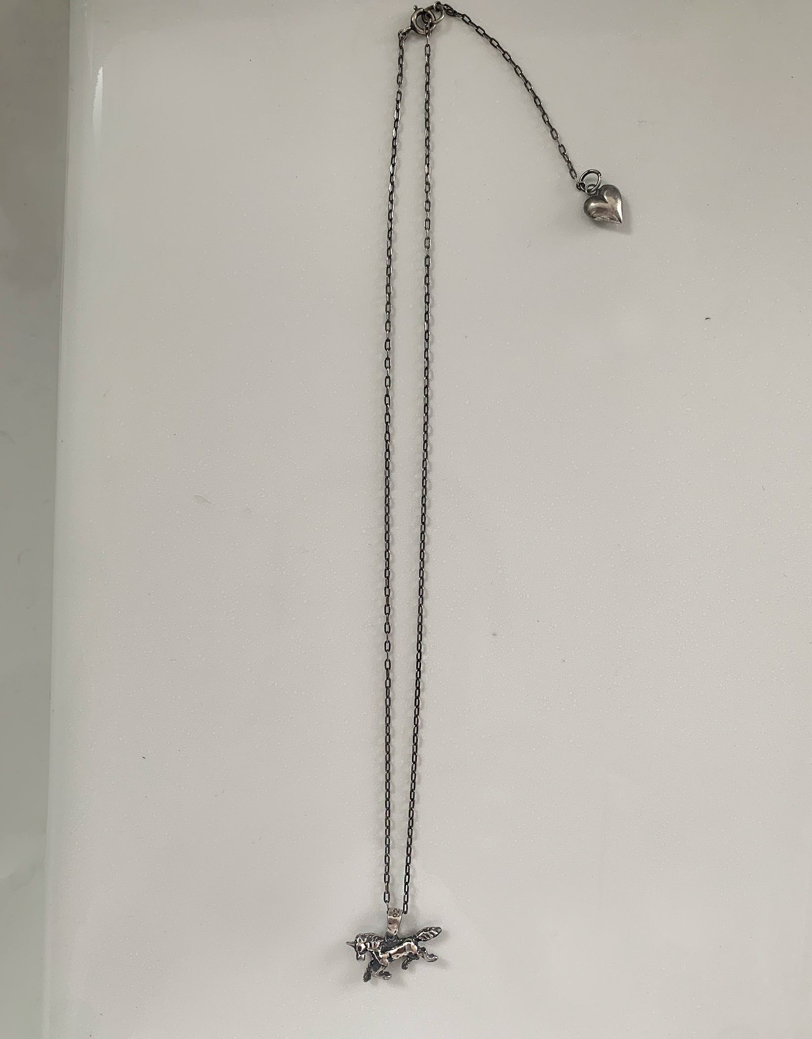 【silver】charm necklace / unicorn