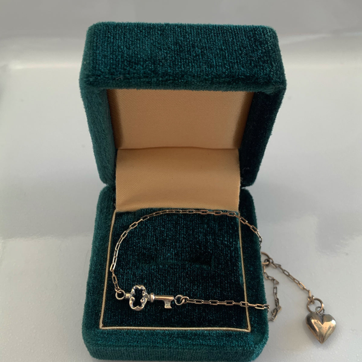 gold】key to my heart bracelet｜PARCA -ロマンティックなvintage 