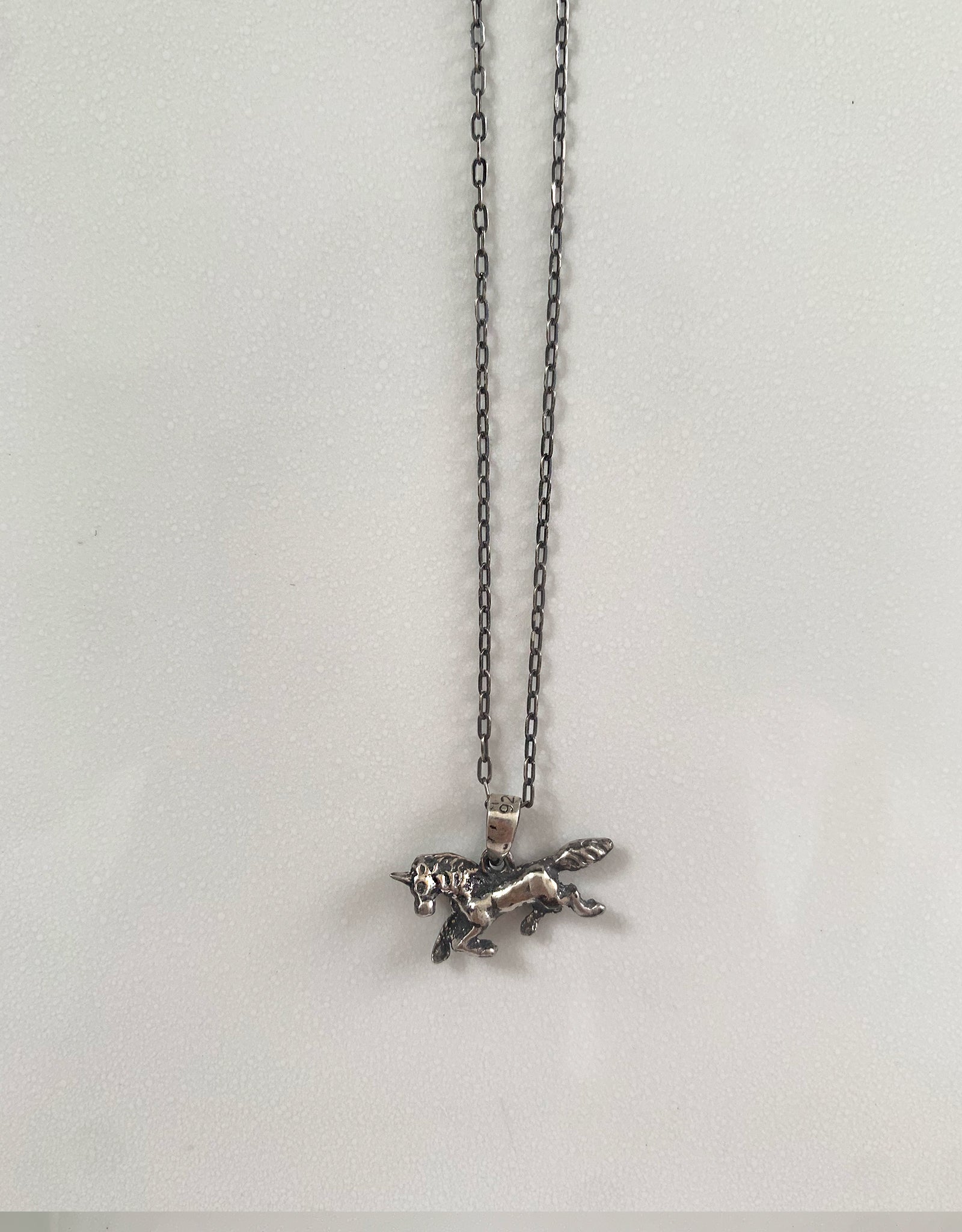 【silver】charm necklace / unicorn